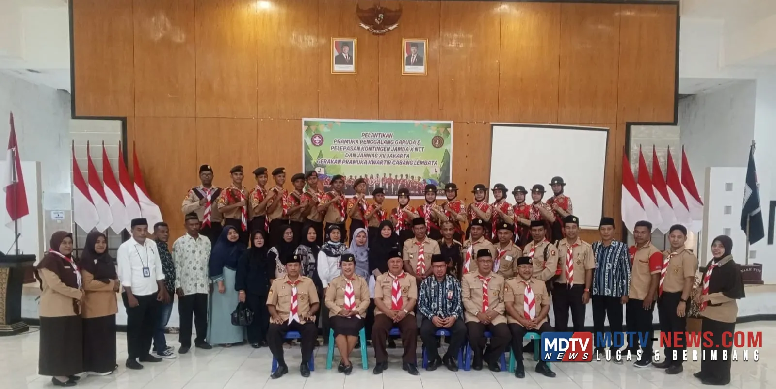 Pemkab Lembata Lepas Kontingen Pramuka Menuju Jamda X NTT dan Jamnas XII, Tujuh Pramuka Garuda Resmi Dilantik