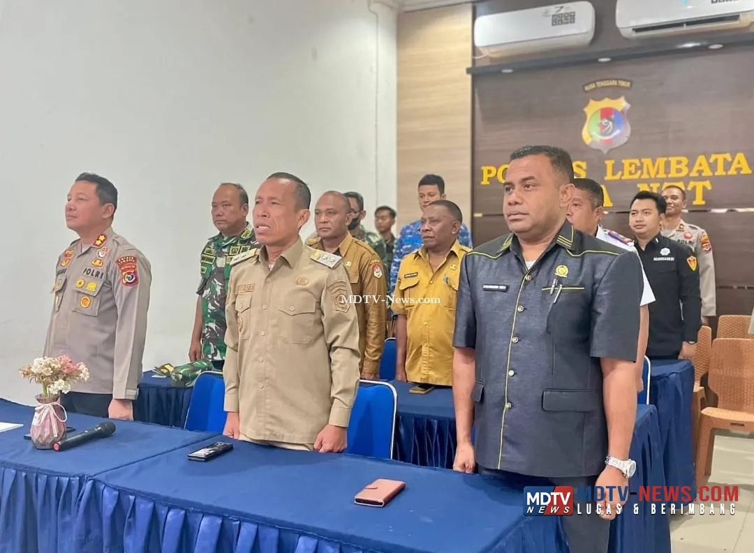 Wakil Bupati Lembata Ikuti Rakor Linsek Pengamanan Idul Fitri 1447 H yang Digelar Polri dan Pemerintah Pusat